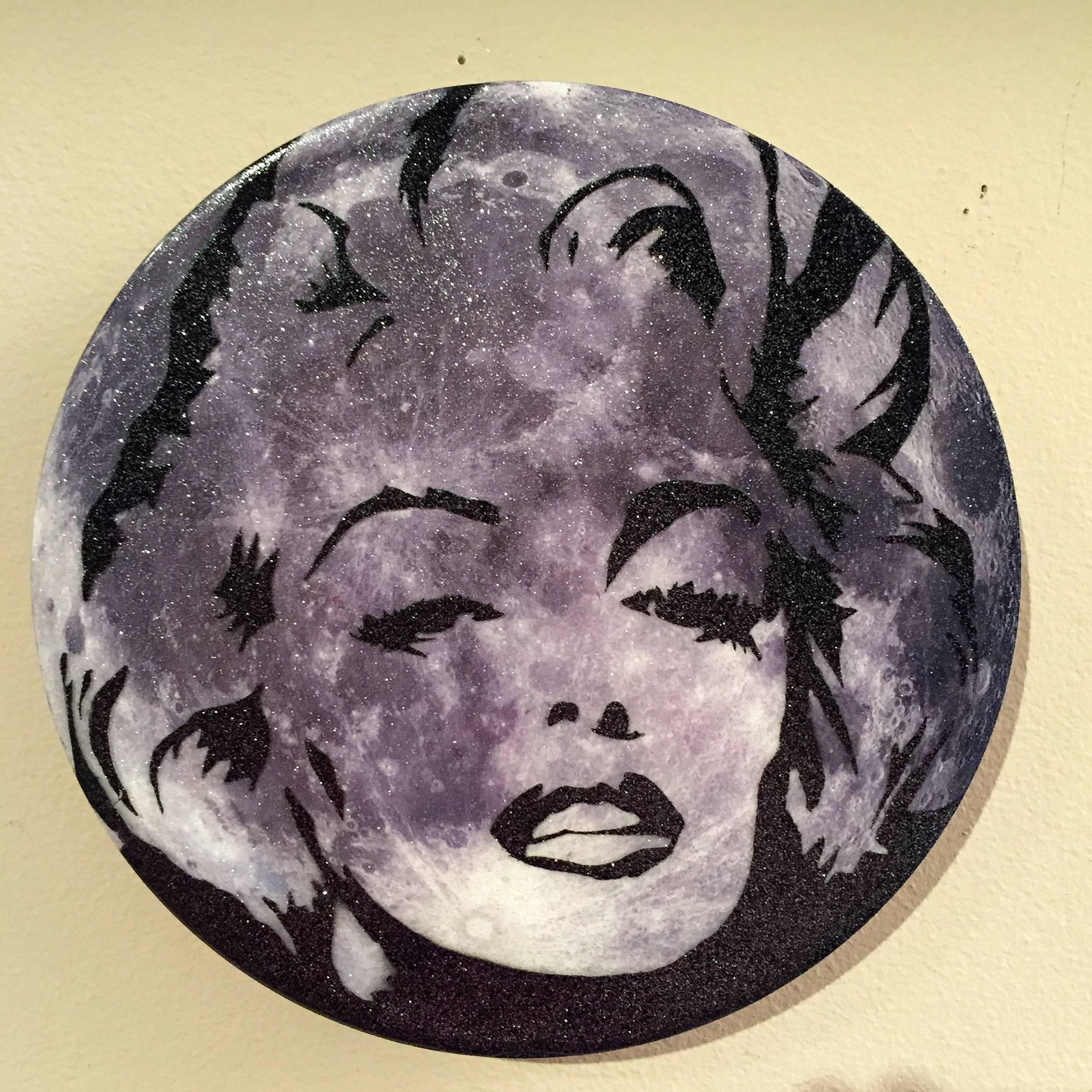 Moon Marilyn - Mixed Media Art by Steven Swancoat