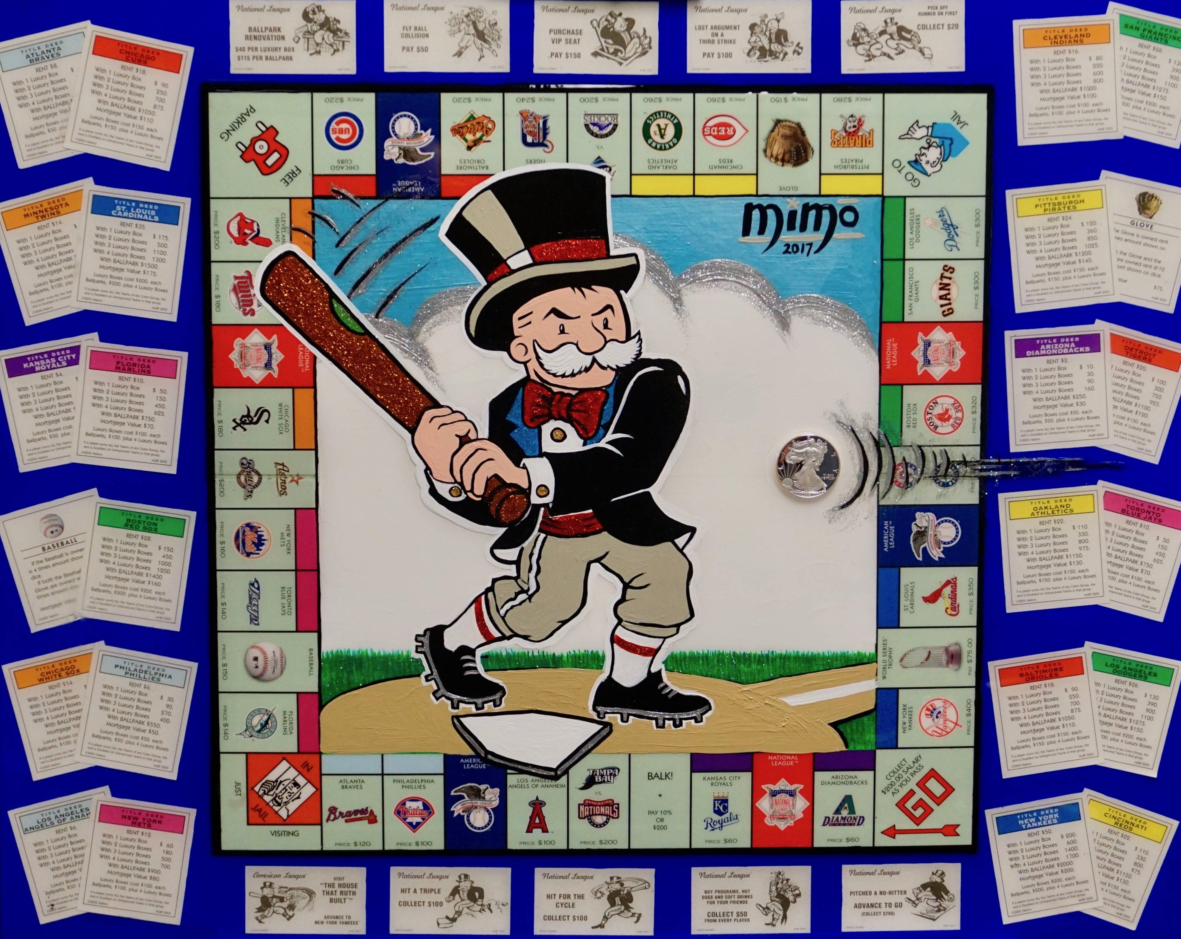 Baseball Monopoly - Painting by Mike Mozart (MiMo)
