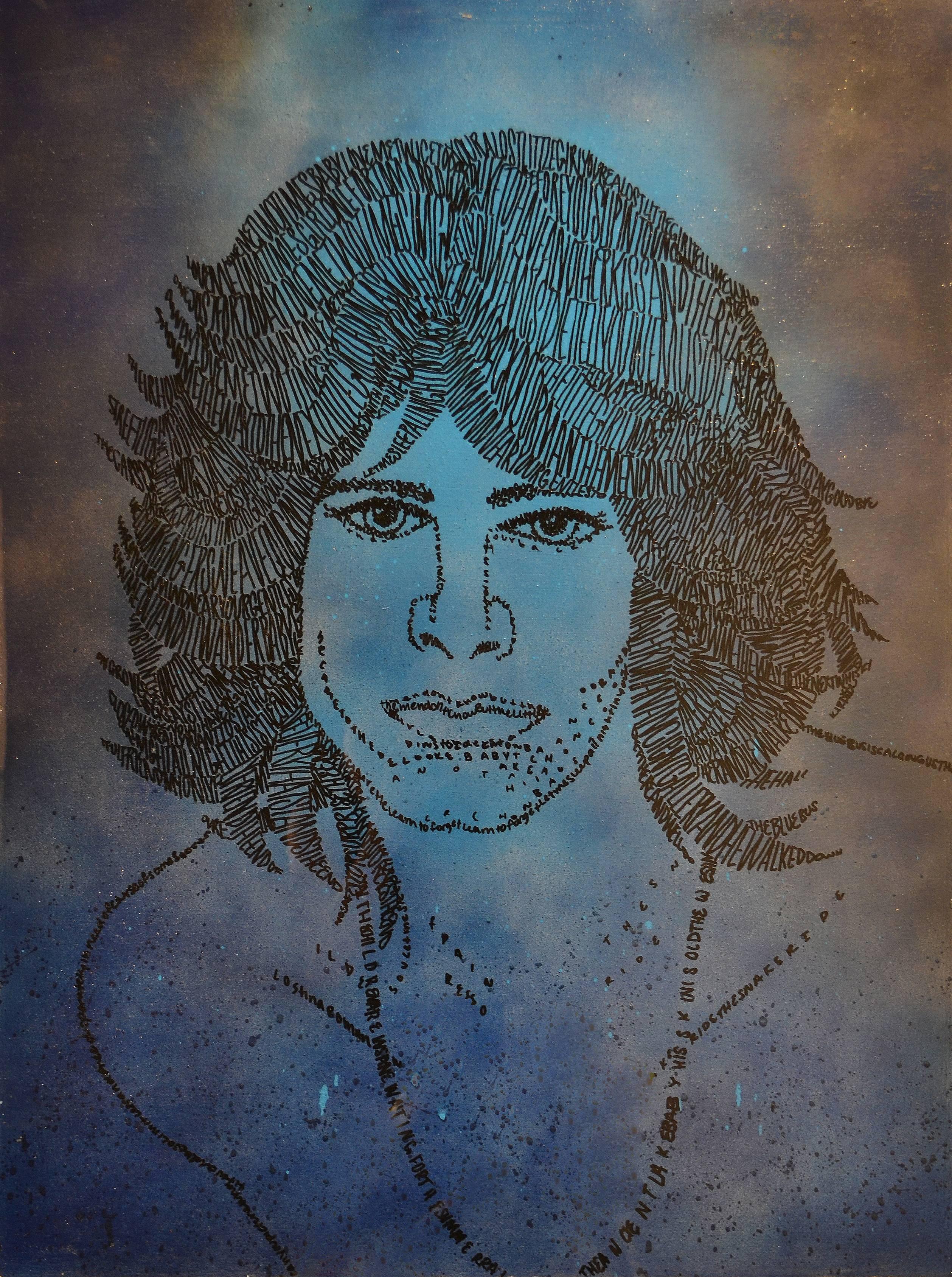 Kira Lee Portrait Painting - Jim Morrison