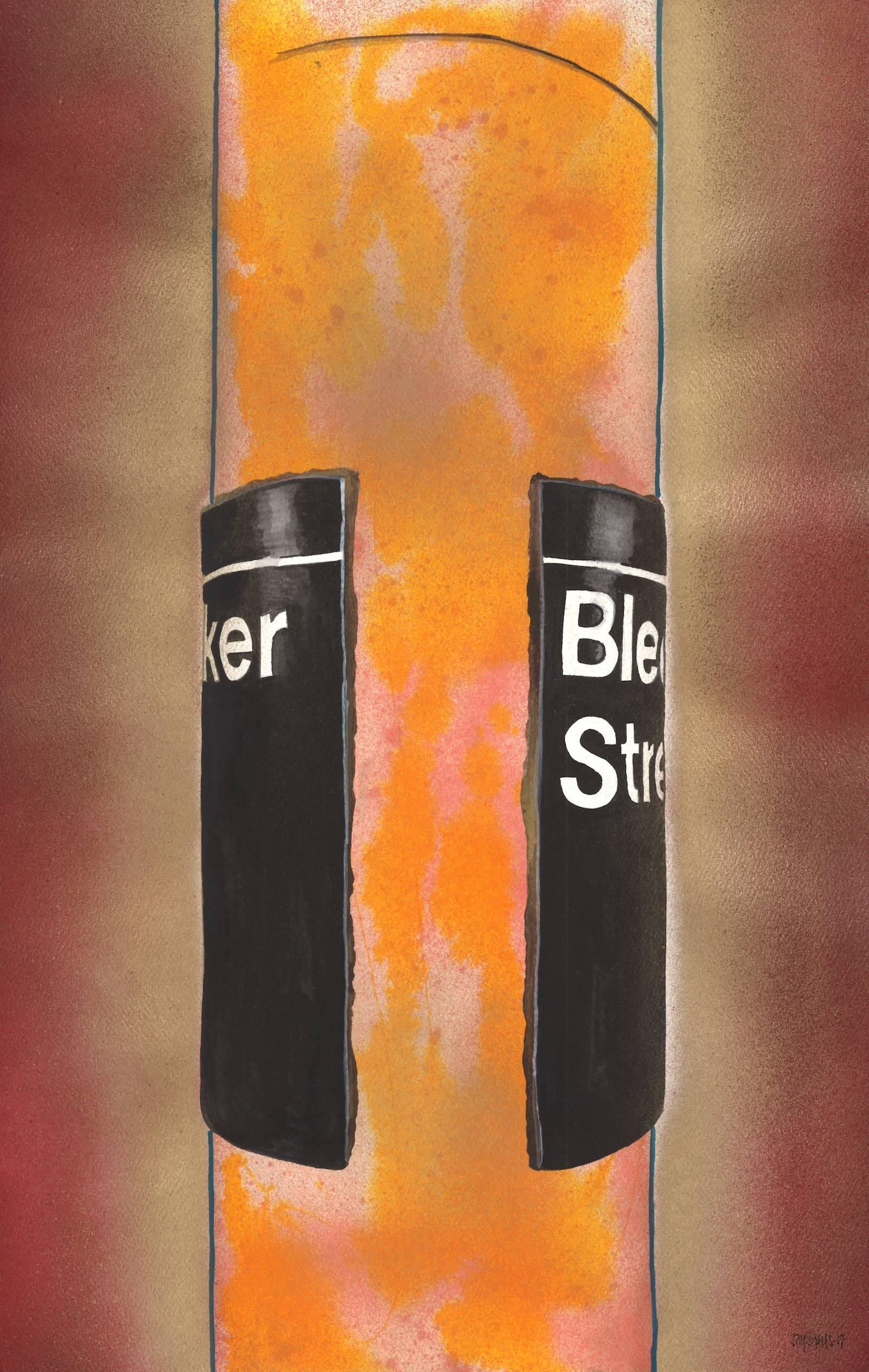 Bleecker Street - Art by Jason Shelowitz