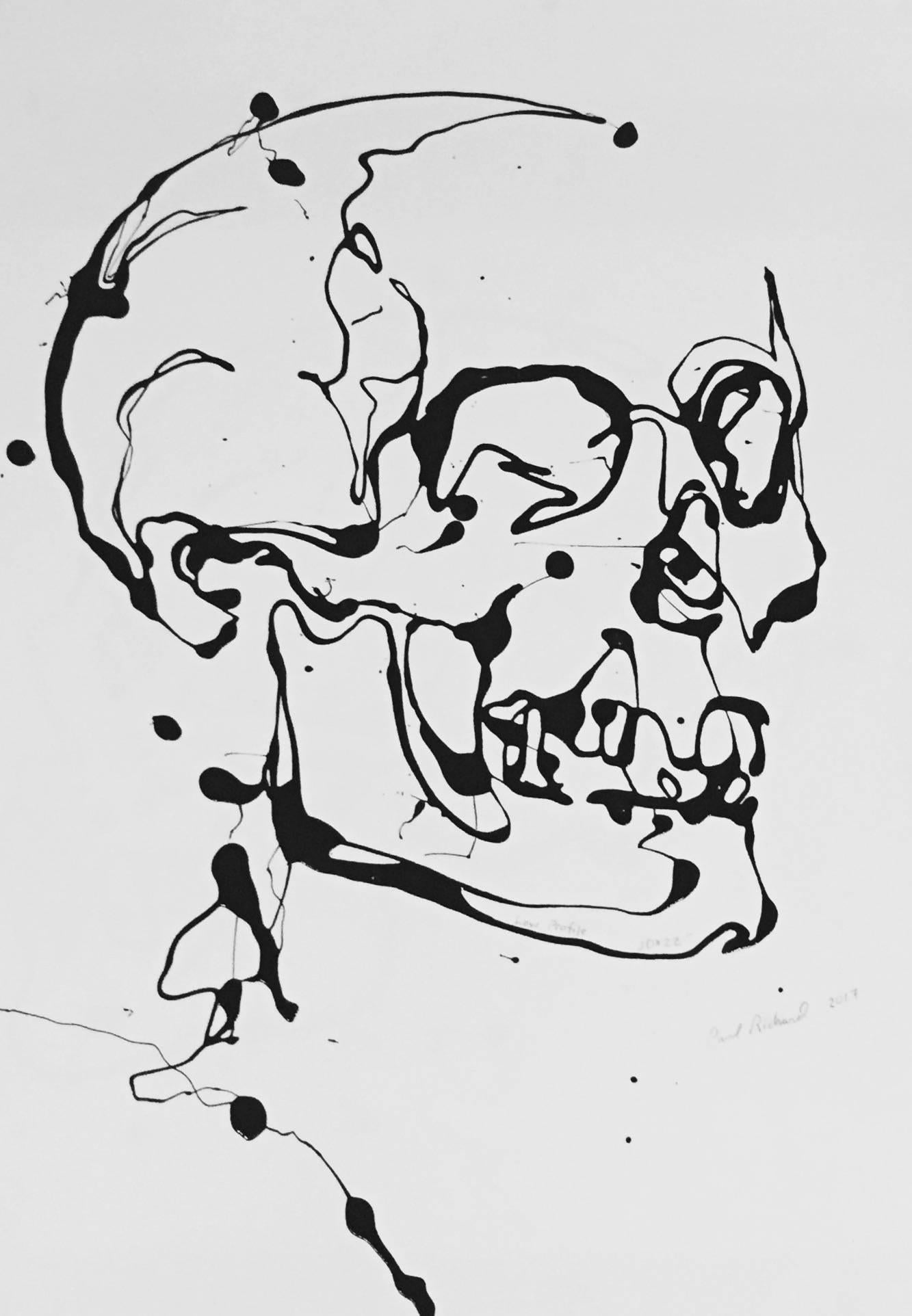 Paul Richard Still-Life Painting - Low Profile Skull