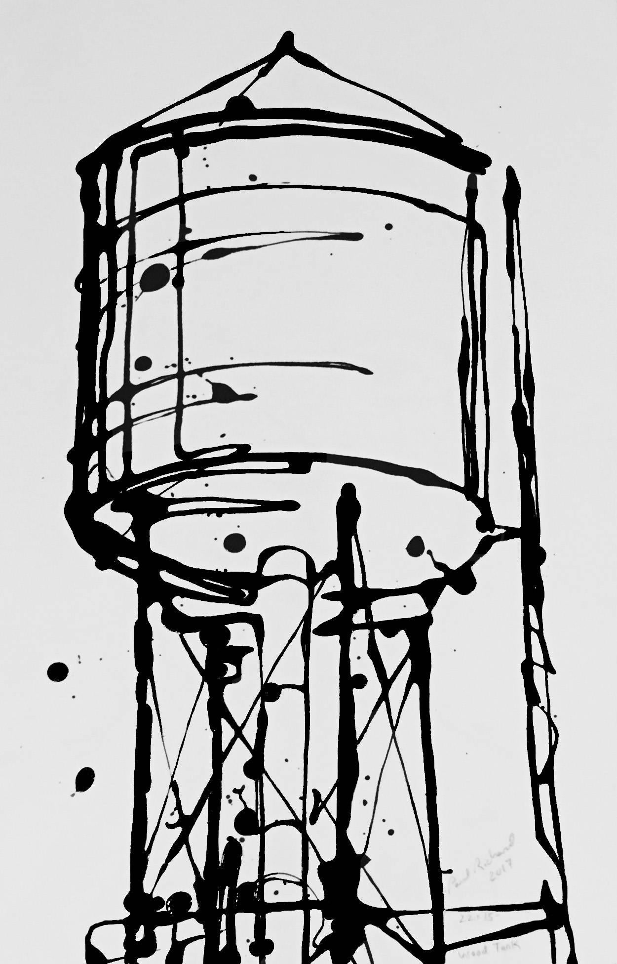 Paul Richard Landscape Painting - Wood Tank