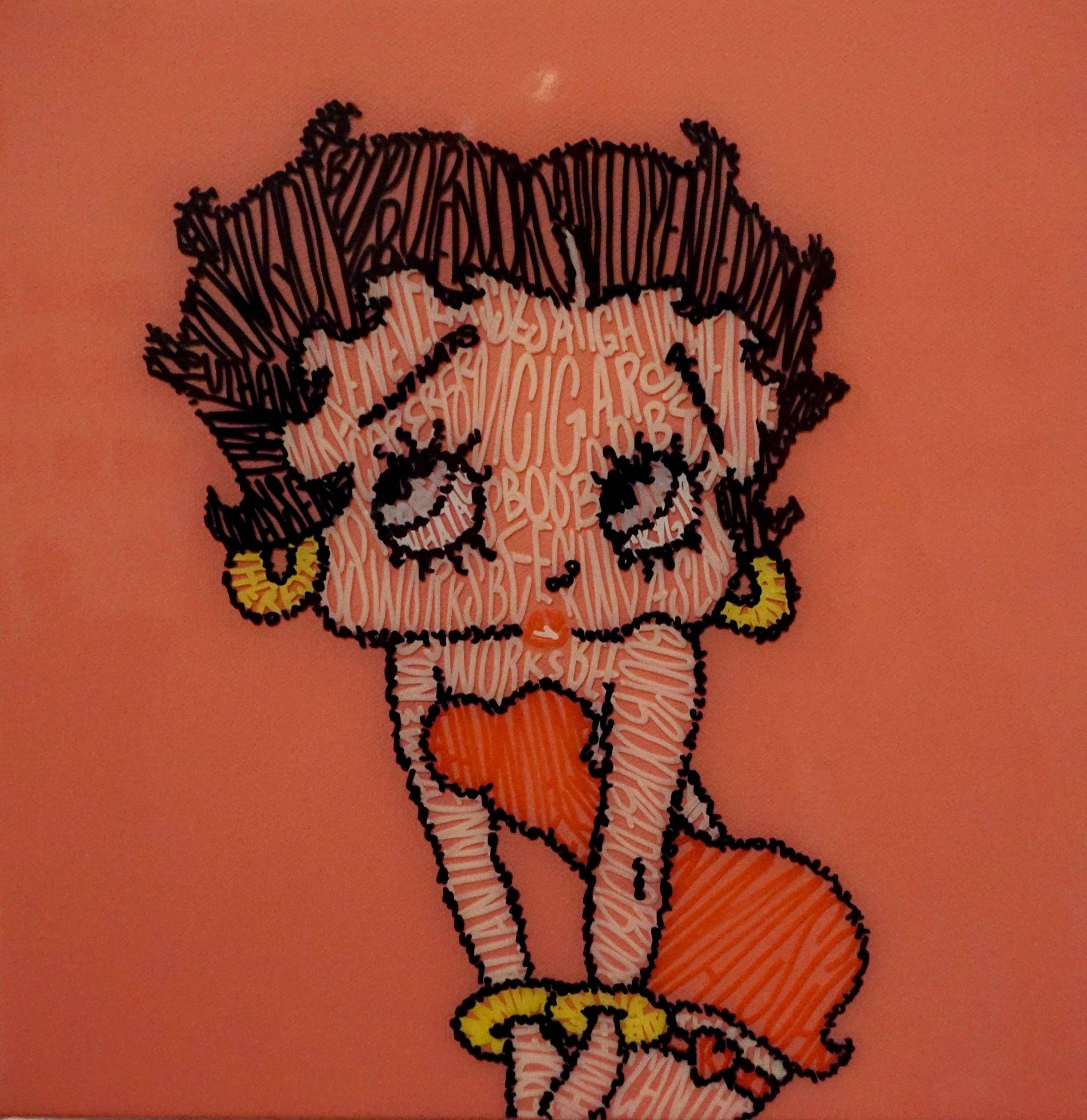 Betty Boop - Painting by Kira Lee