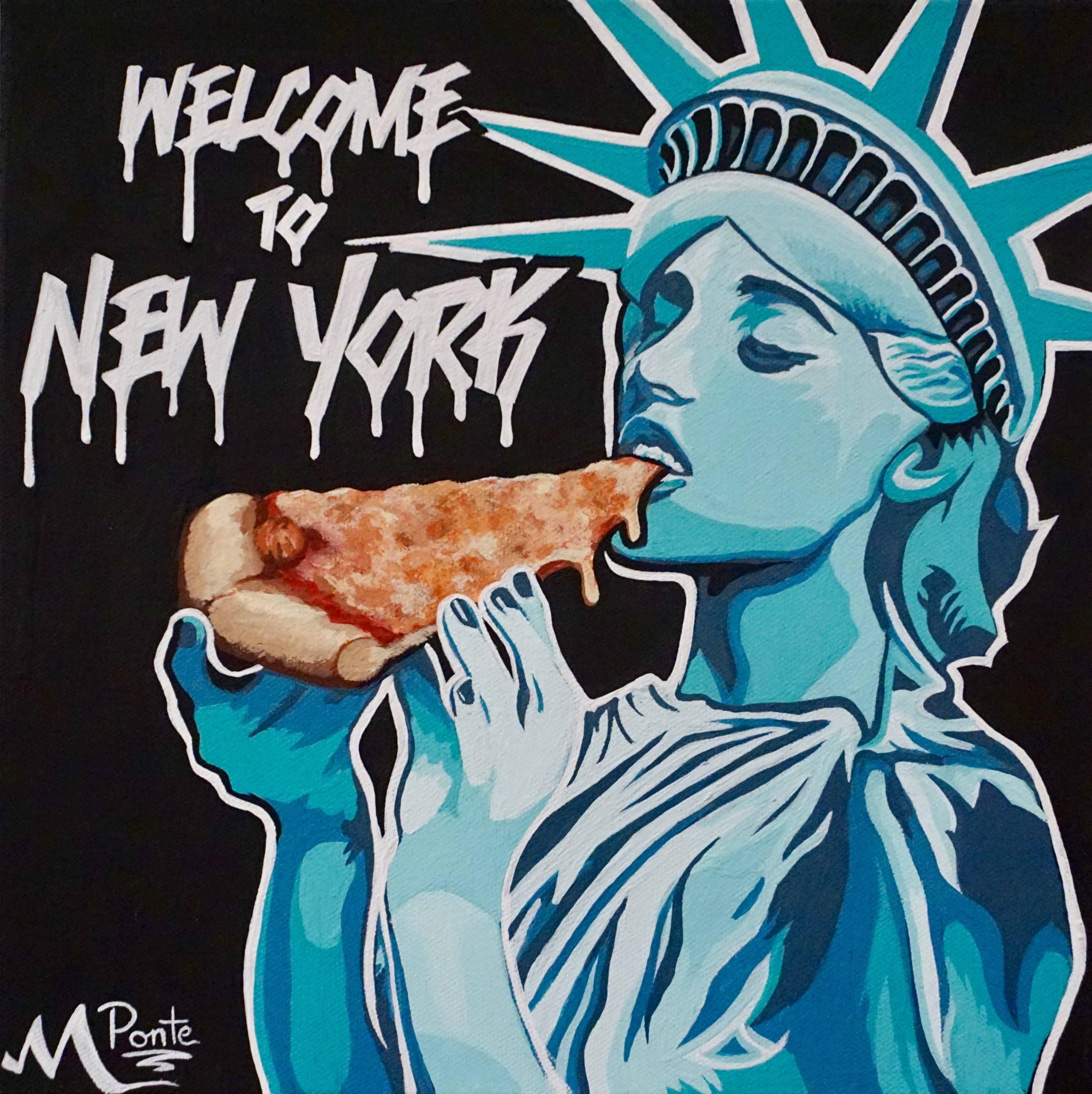 Welcome To New York - Painting by Michael Ponte