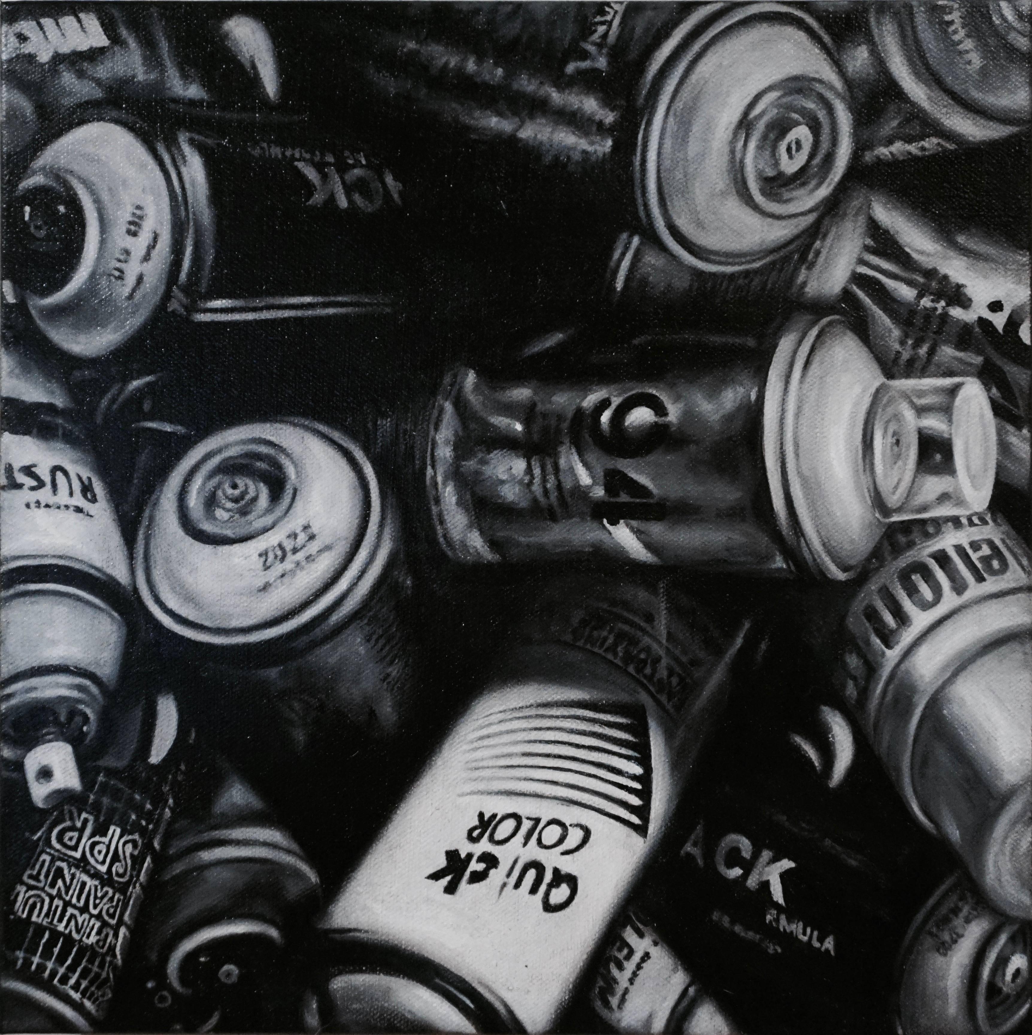 Cans - Painting by Zimer