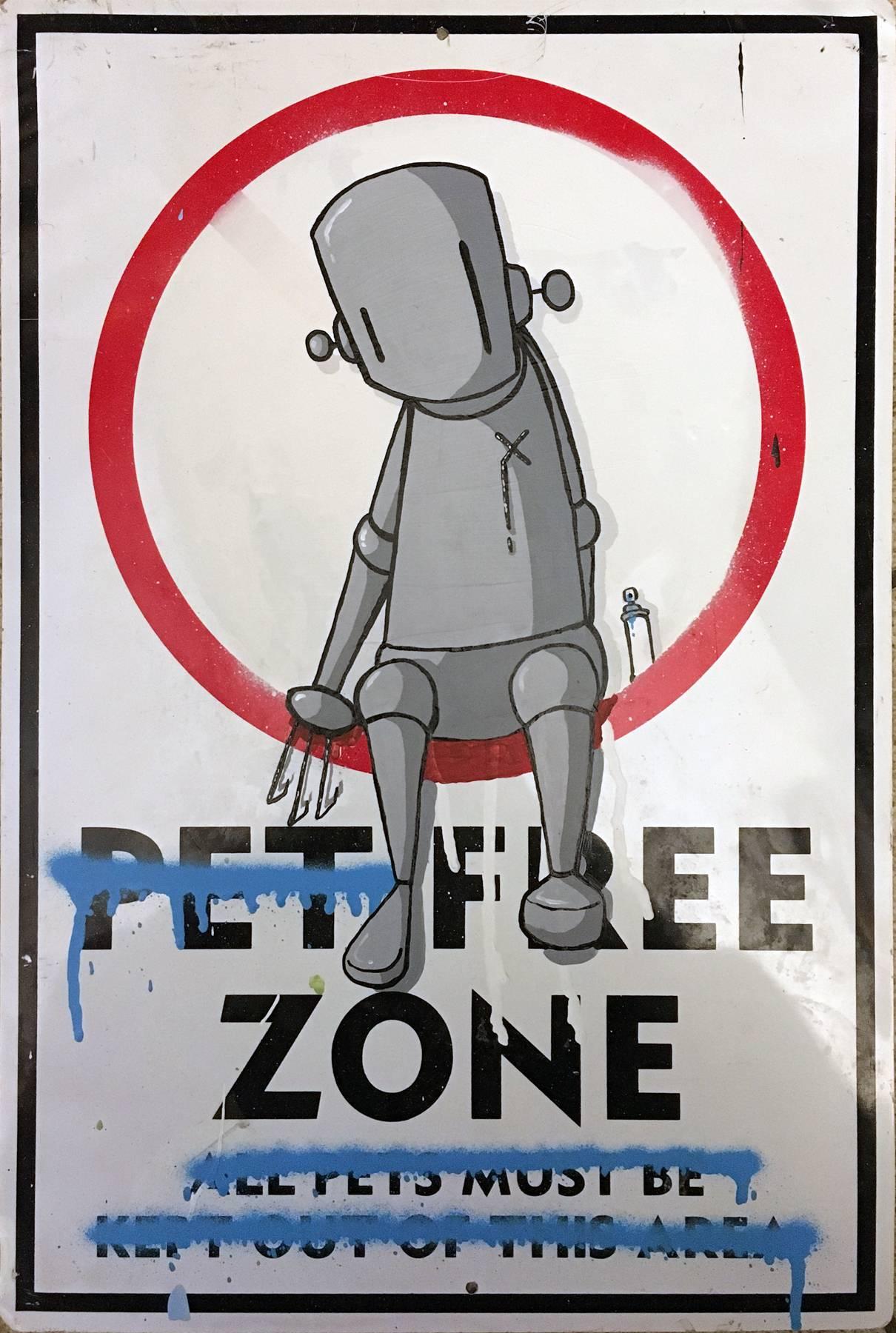Free Zone - Mixed Media Art by Chris RWK