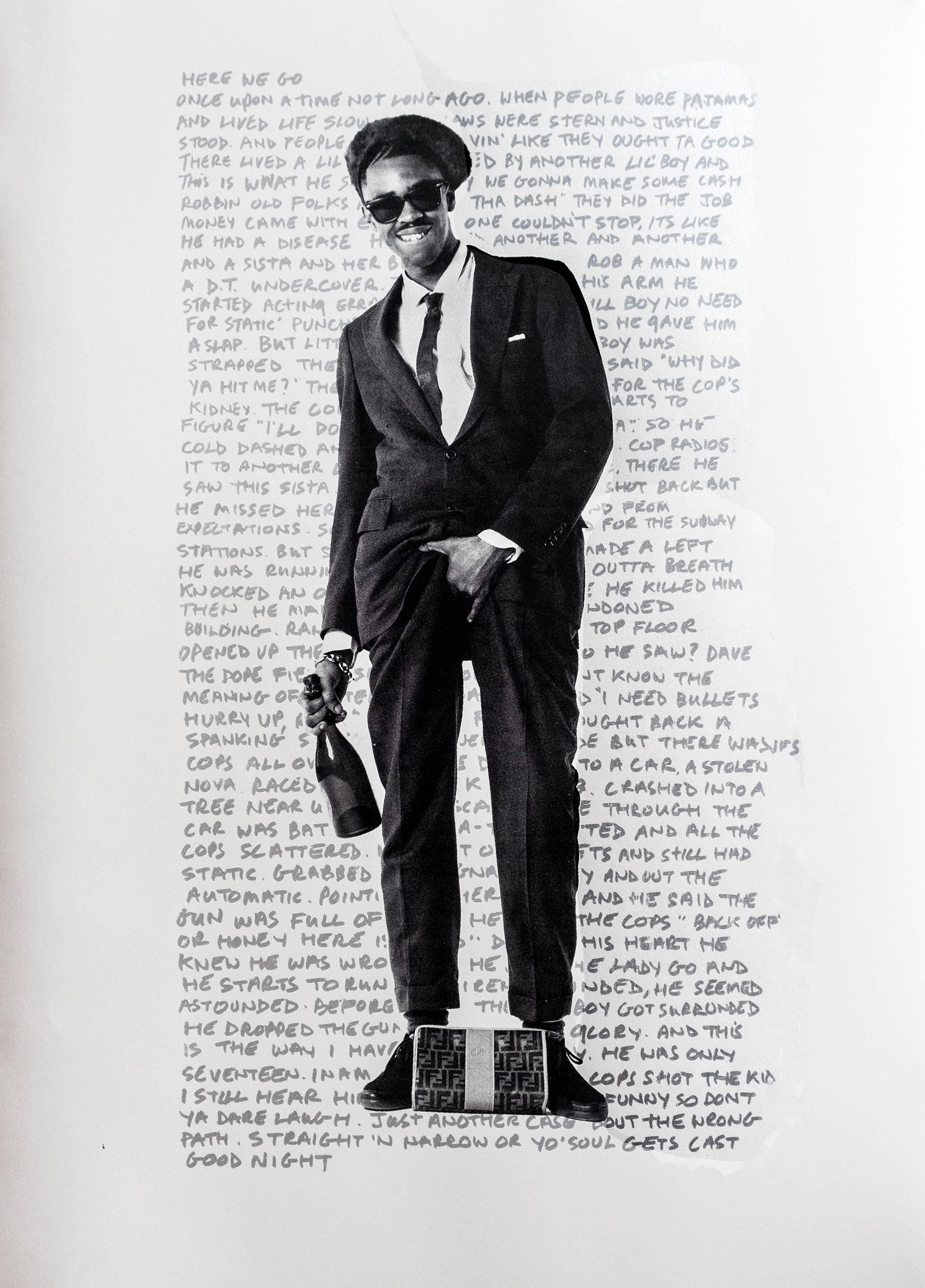 Janette Beckman Portrait Print - Slick Rick White