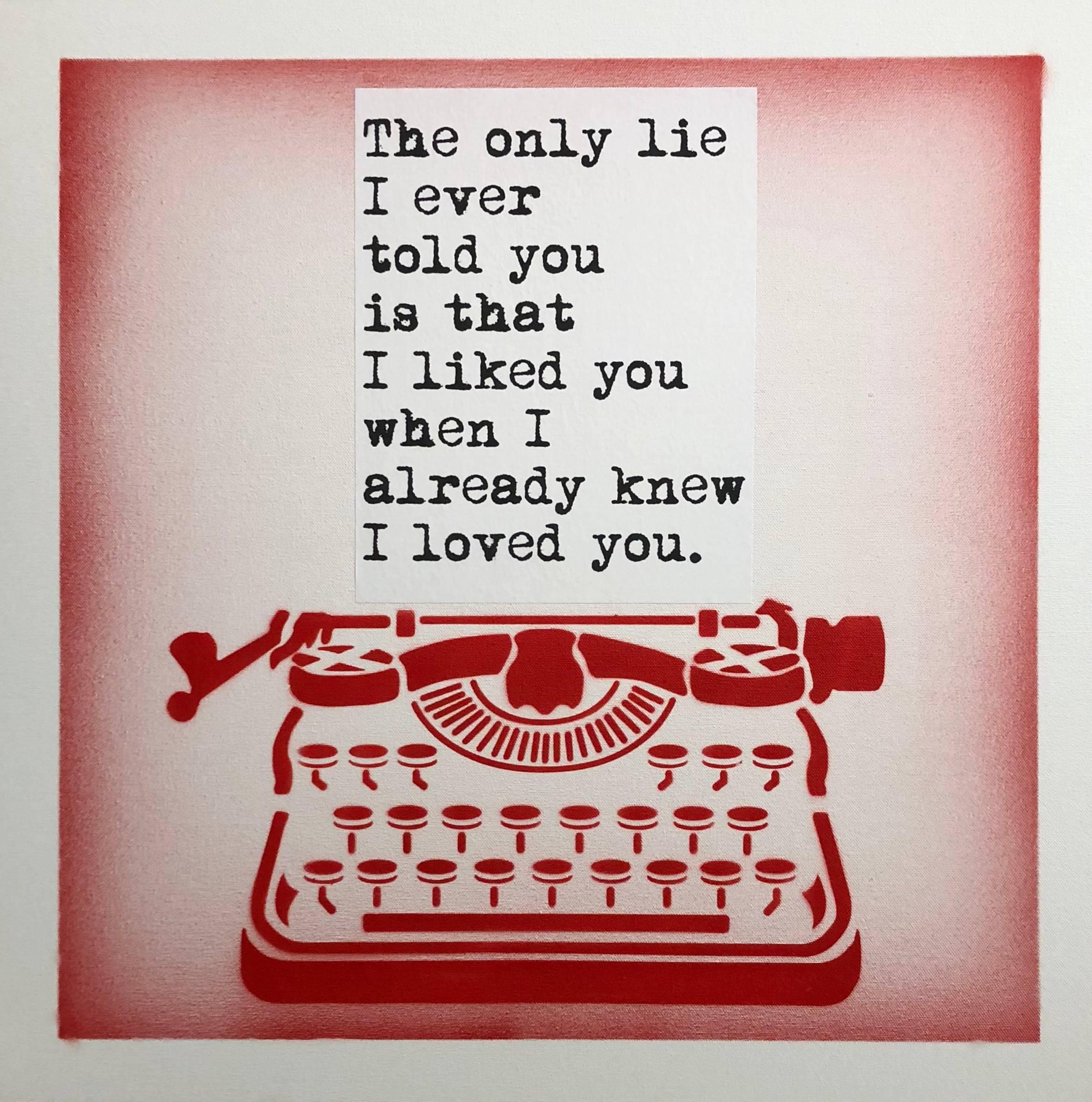 The Only Lie - Painting by WRDSMTH