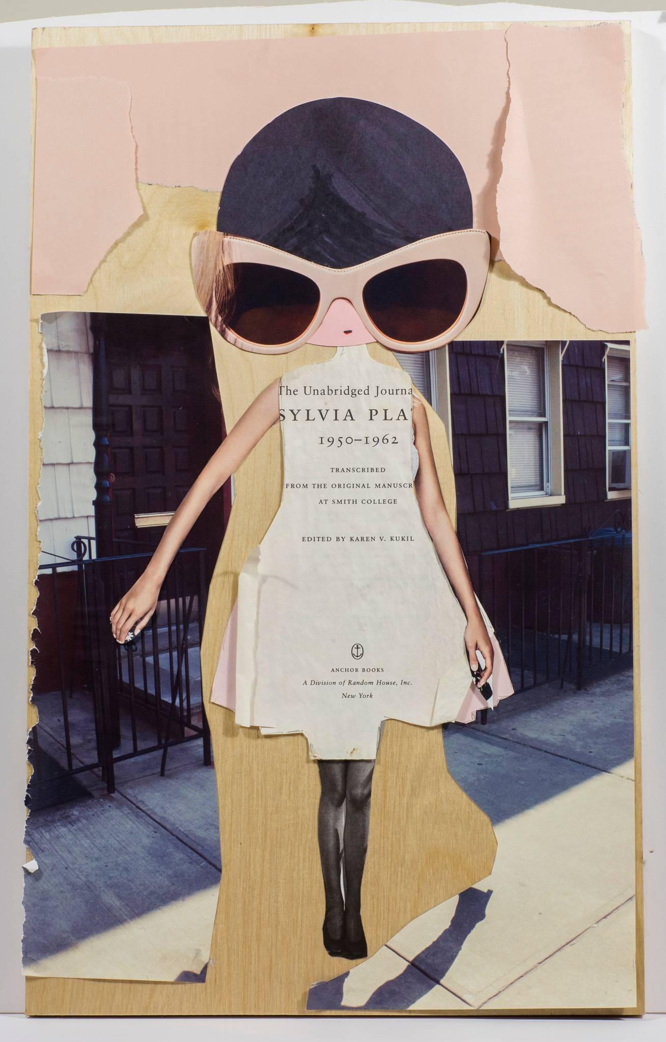 Sylvia Plath - Mixed Media Art by Phoebe New York