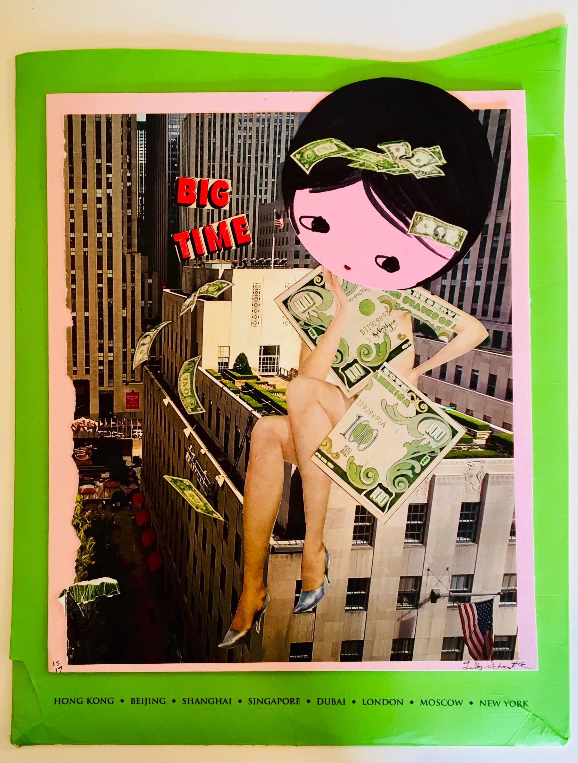 Big Time - Mixed Media Art by Phoebe New York