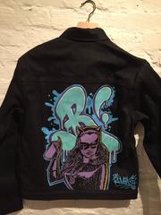 Catwoman Hand Painted Denim Jacket