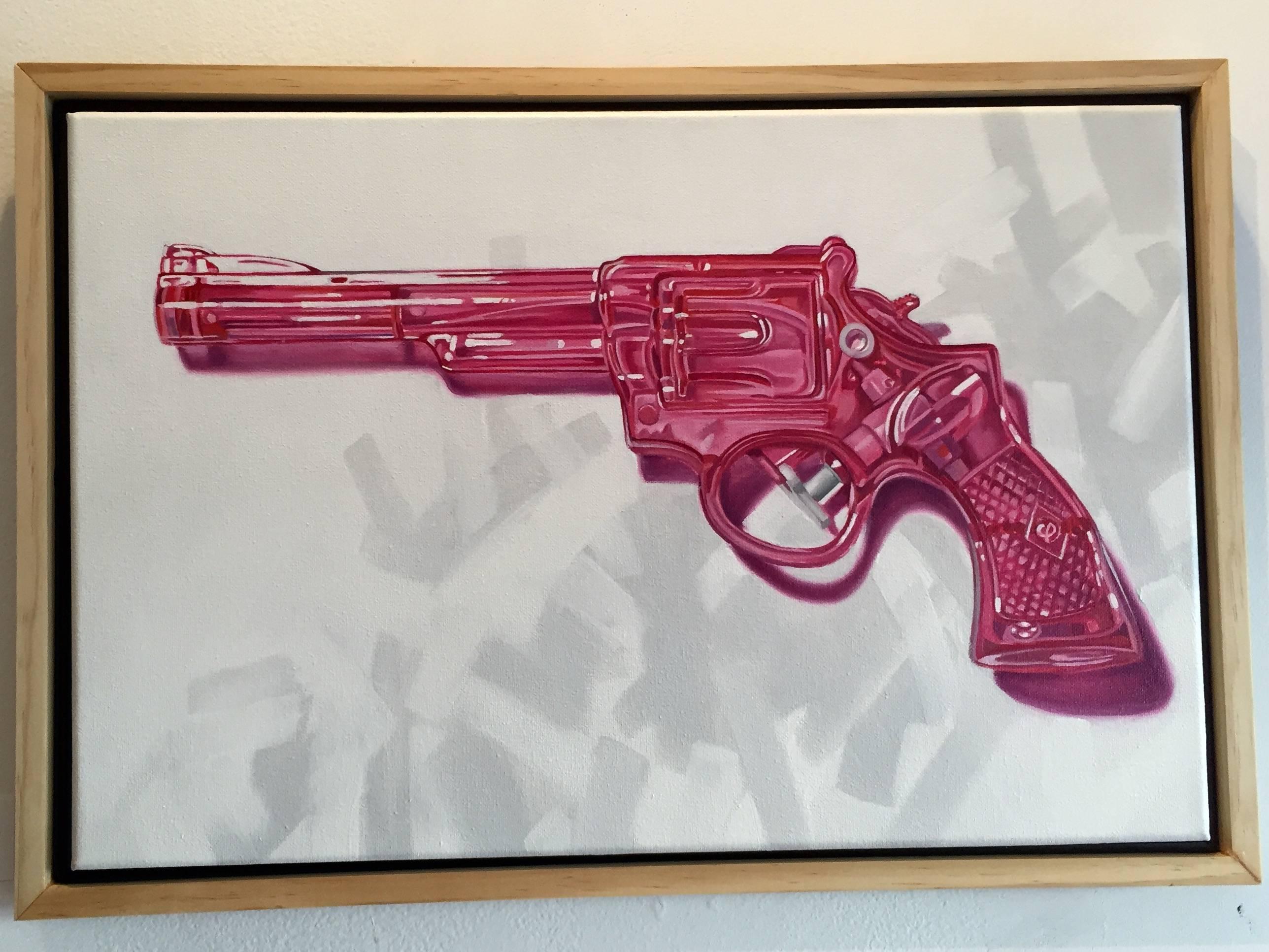 Revolver Squirt Gun - Painting by Chad Pierce