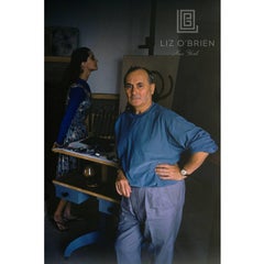 Miro Portrait in Blue, Vertical 1955