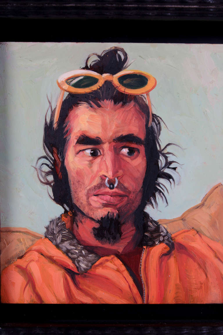 Spiros Antonopoulos Oil on Copper - Painting by Jack Richard Smith