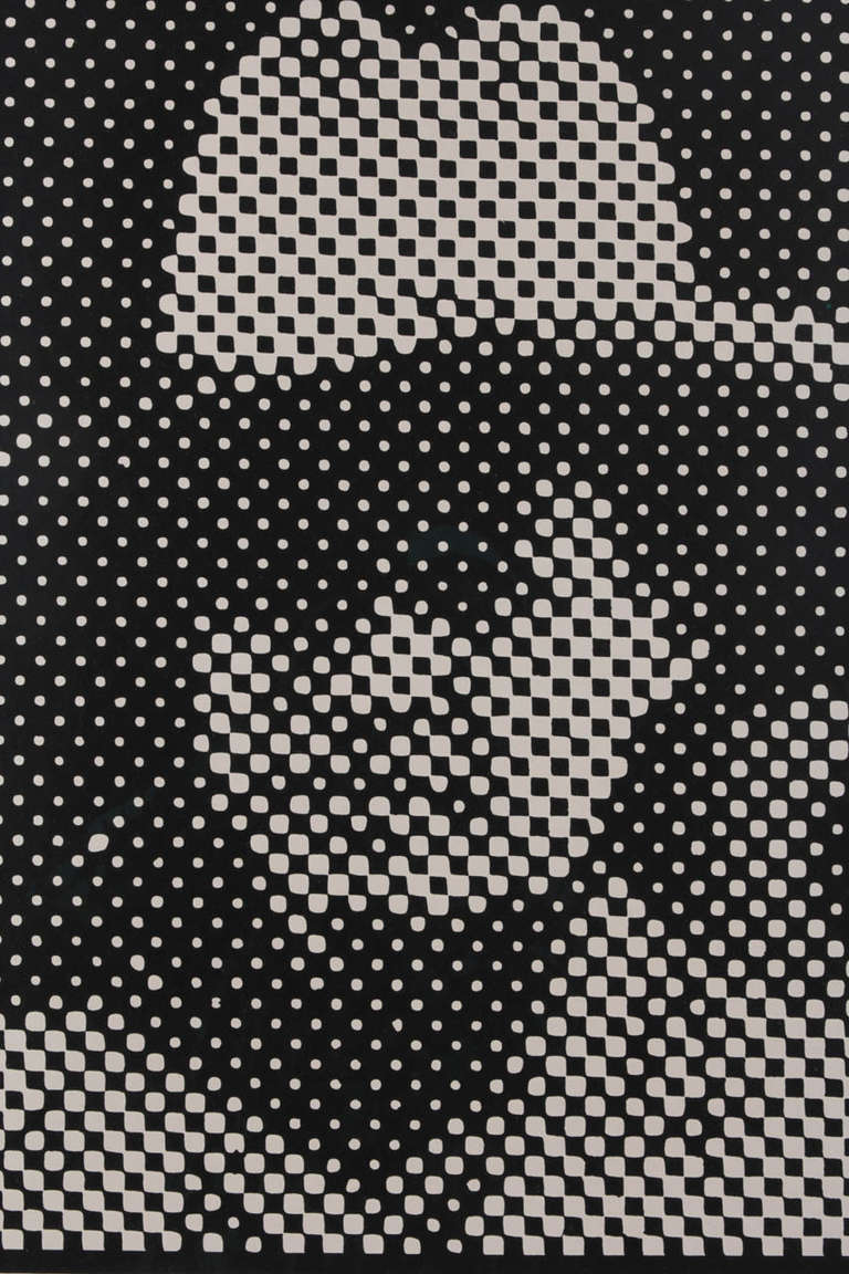 AC Sandis Silk screen poster - Op Art Print by George Manupelli