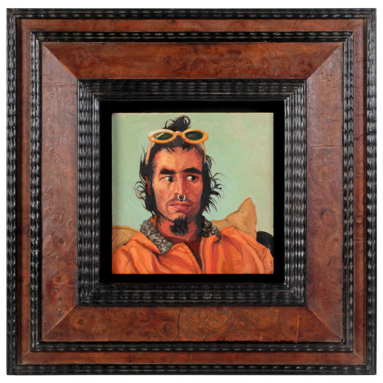 Jack Richard Smith Portrait Painting - Spiros Antonopoulos Oil on Copper