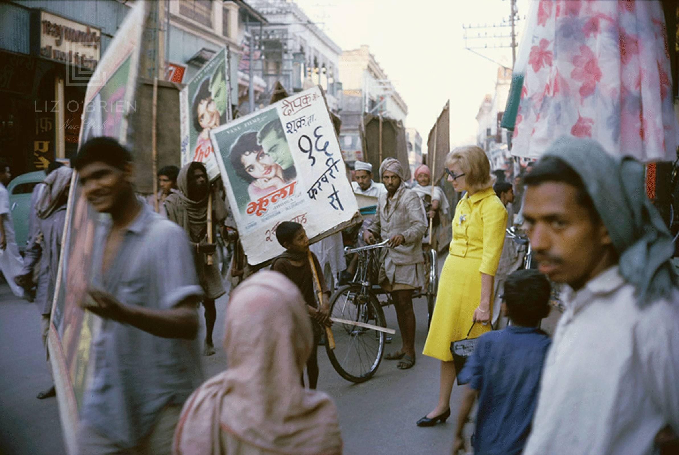 Mark Shaw Color Photograph - Tiger Morse Street Scene #2, Benares, 1962