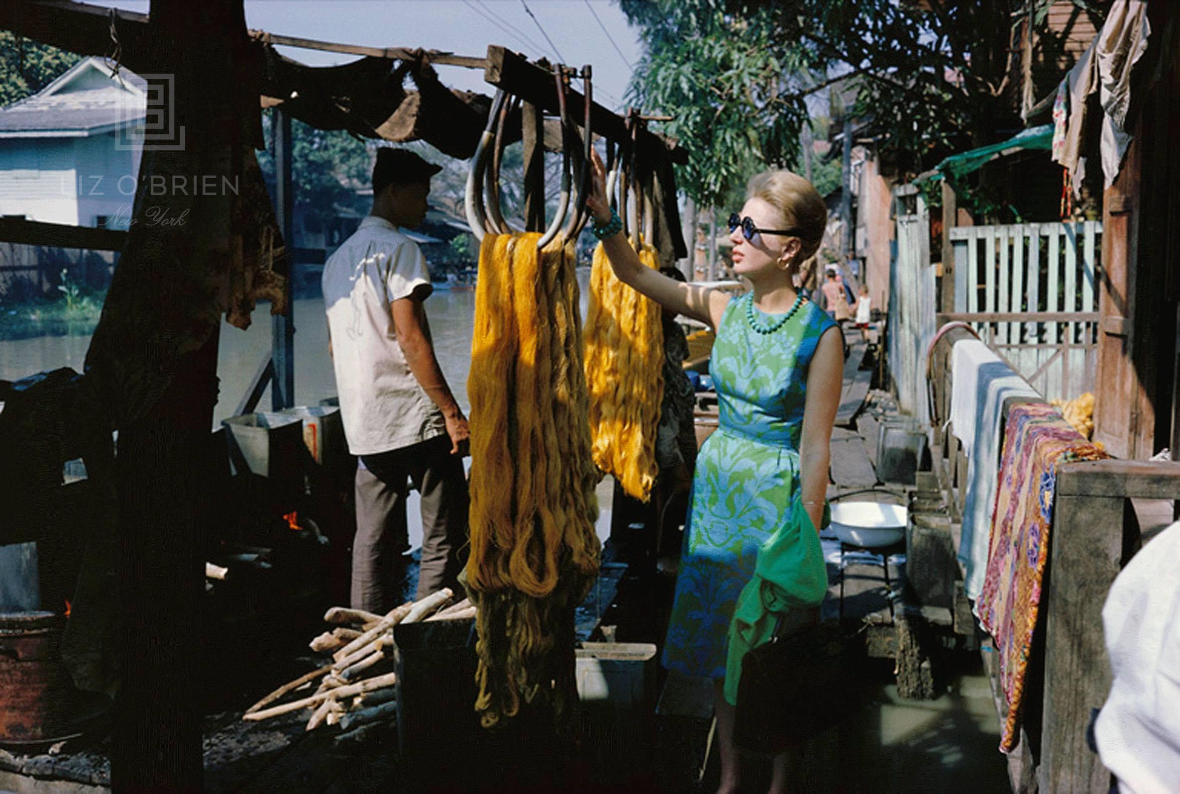 Mark Shaw Color Photograph - Tiger Morse in the Klongs, Bangkok, 1962