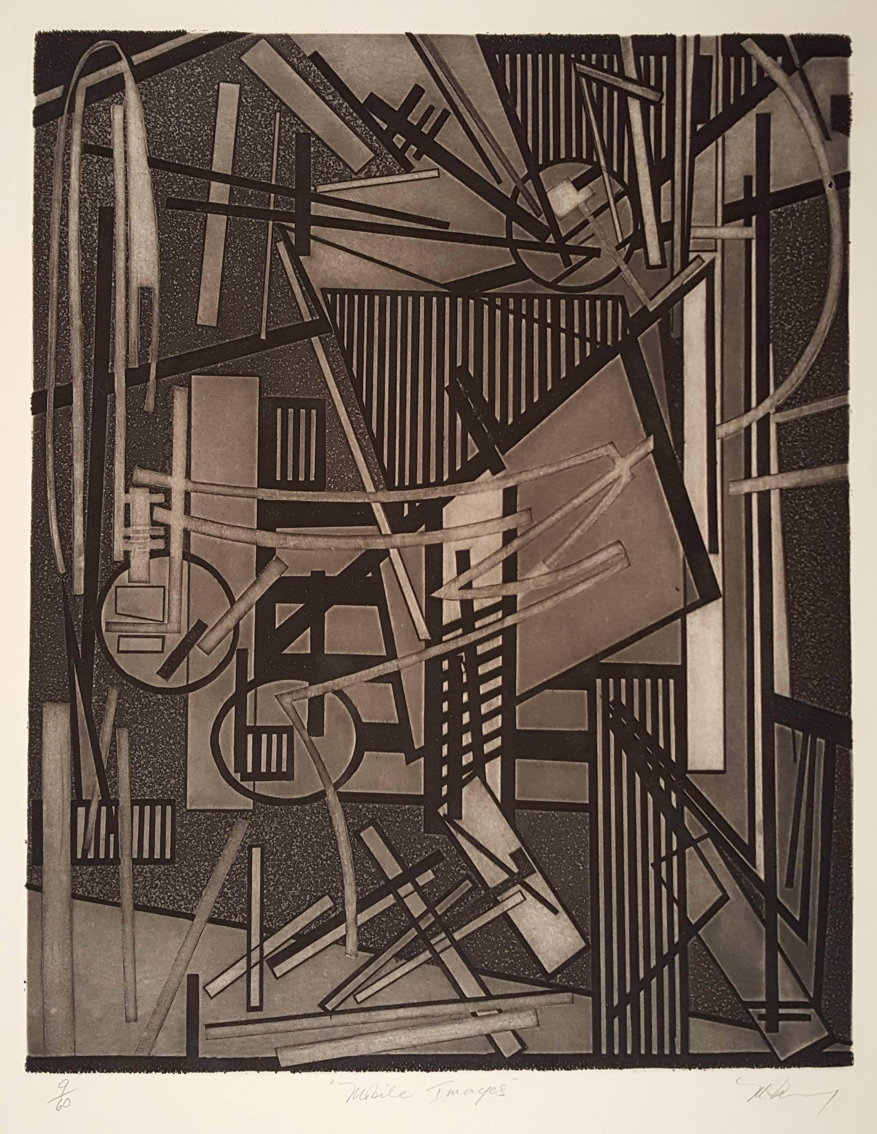 Mobile Images - Print by Mavis Pusey
