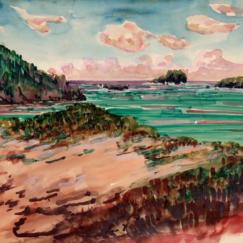 Harry Leslie Hoffman Landscape Art - The Bermuda Coast,