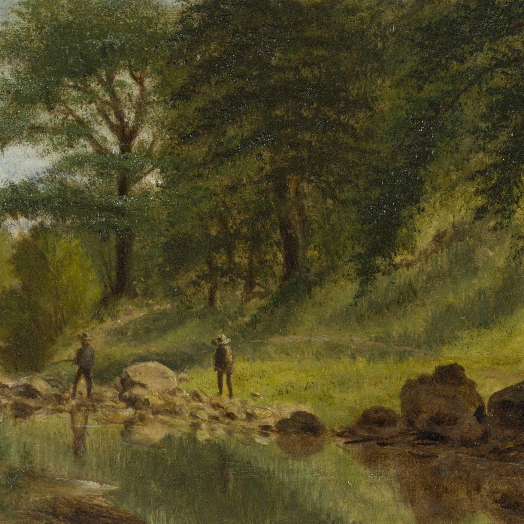 On the Marmaton River, Kansas,  - Painting by Benjamin Hartley