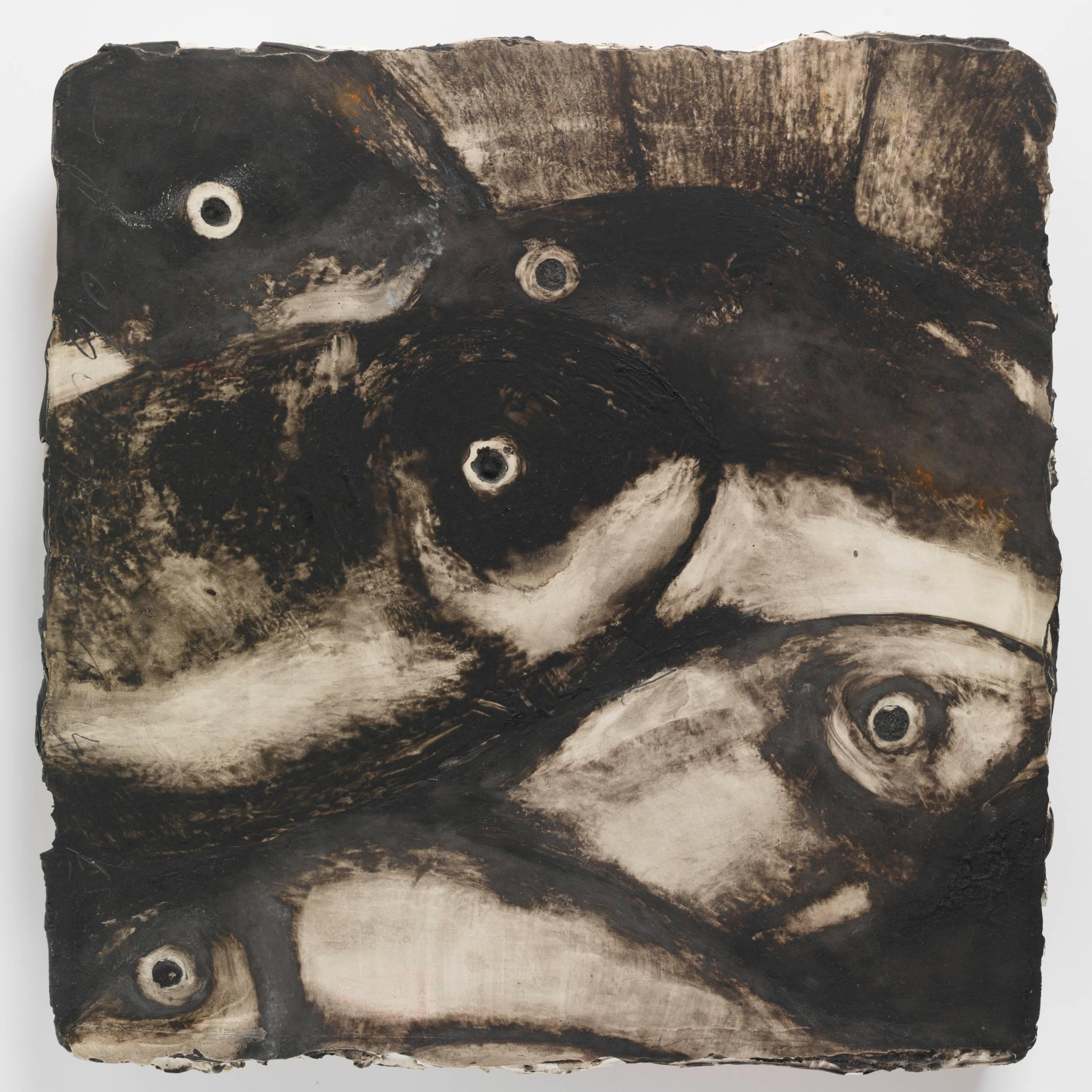 Donald Sultan Animal Painting - Fish