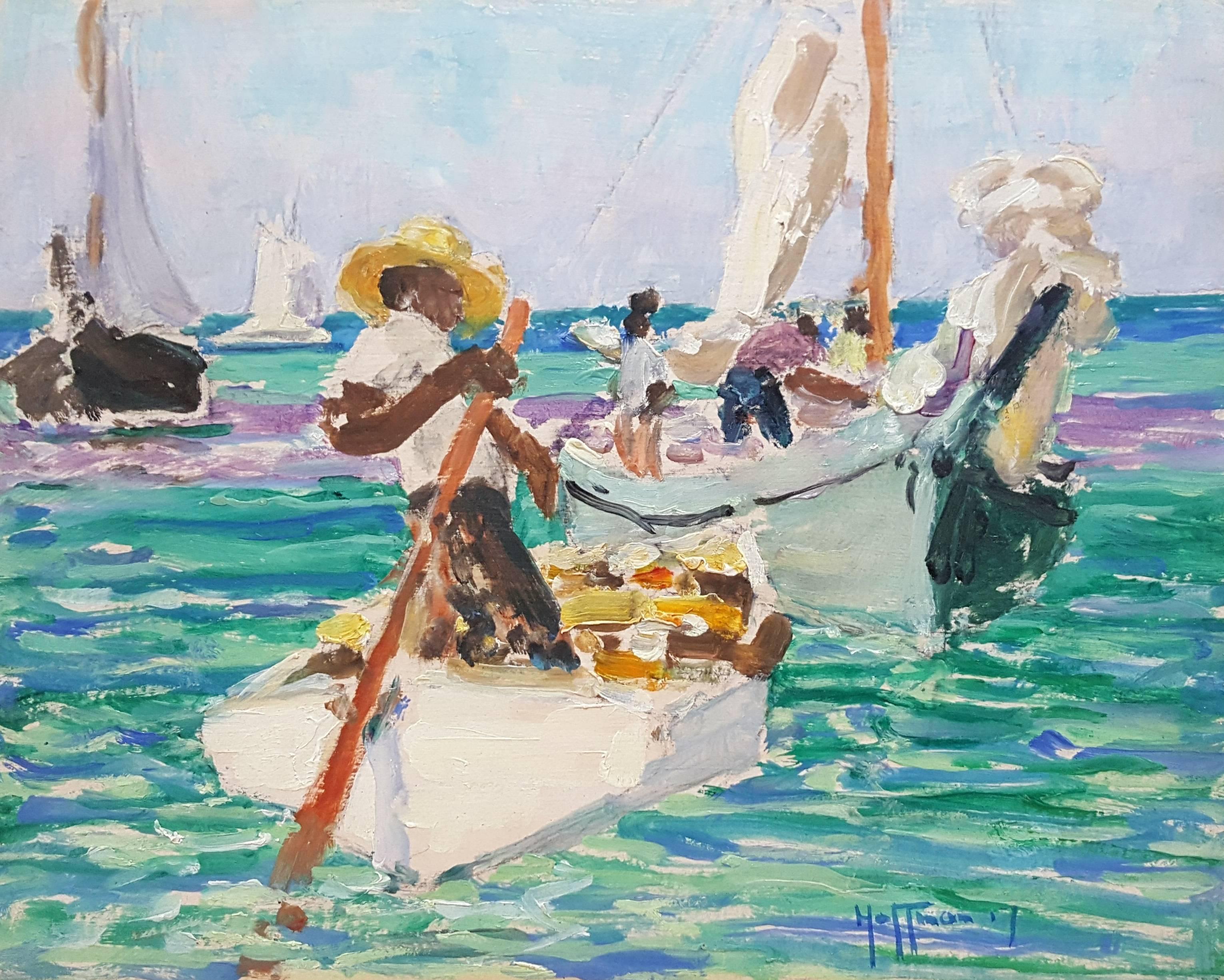 January, Nassau, - Painting by Harry Leslie Hoffman
