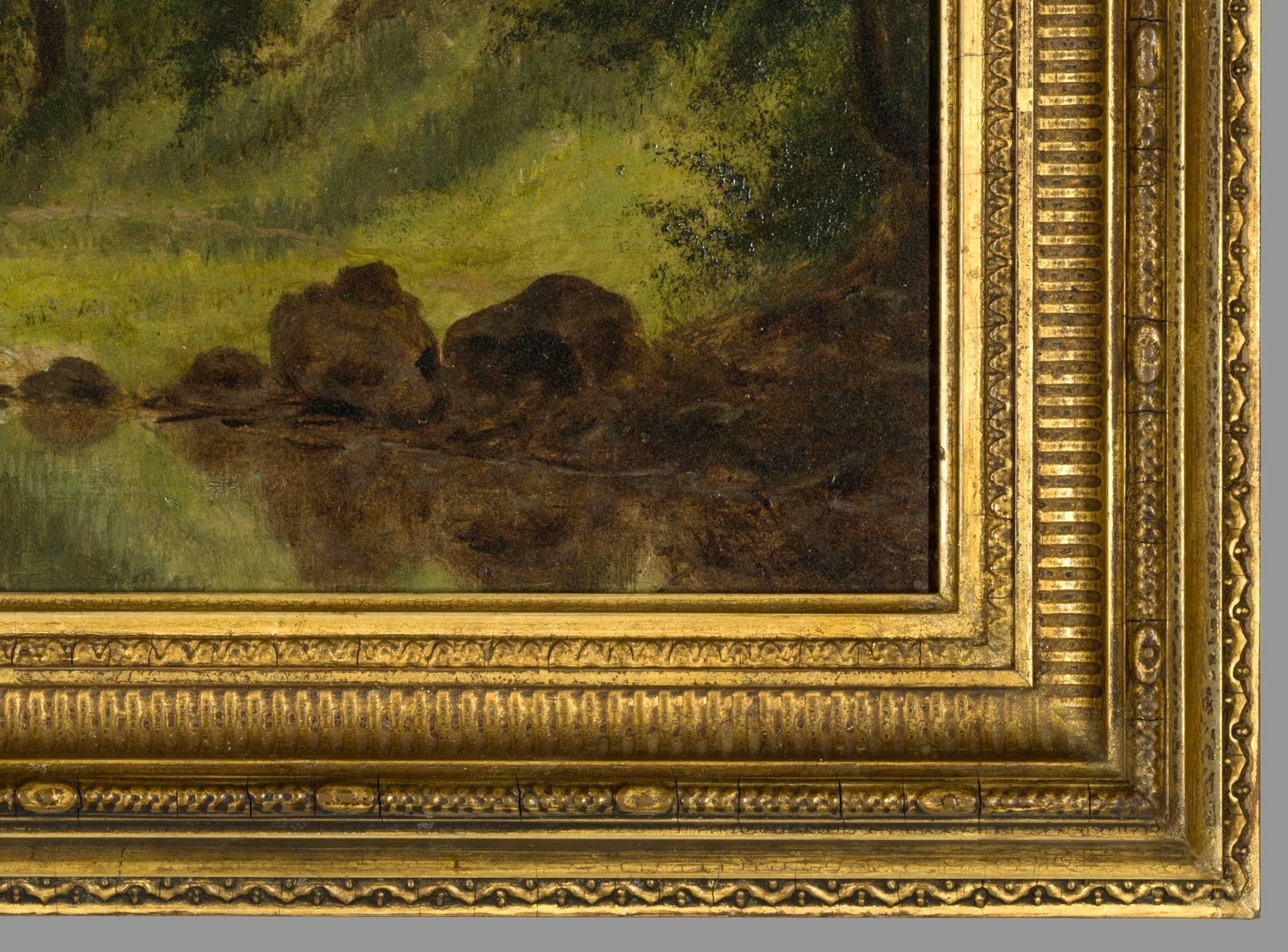 On the Marmaton River, Kansas, (Braun), Landscape Painting, von Benjamin Hartley