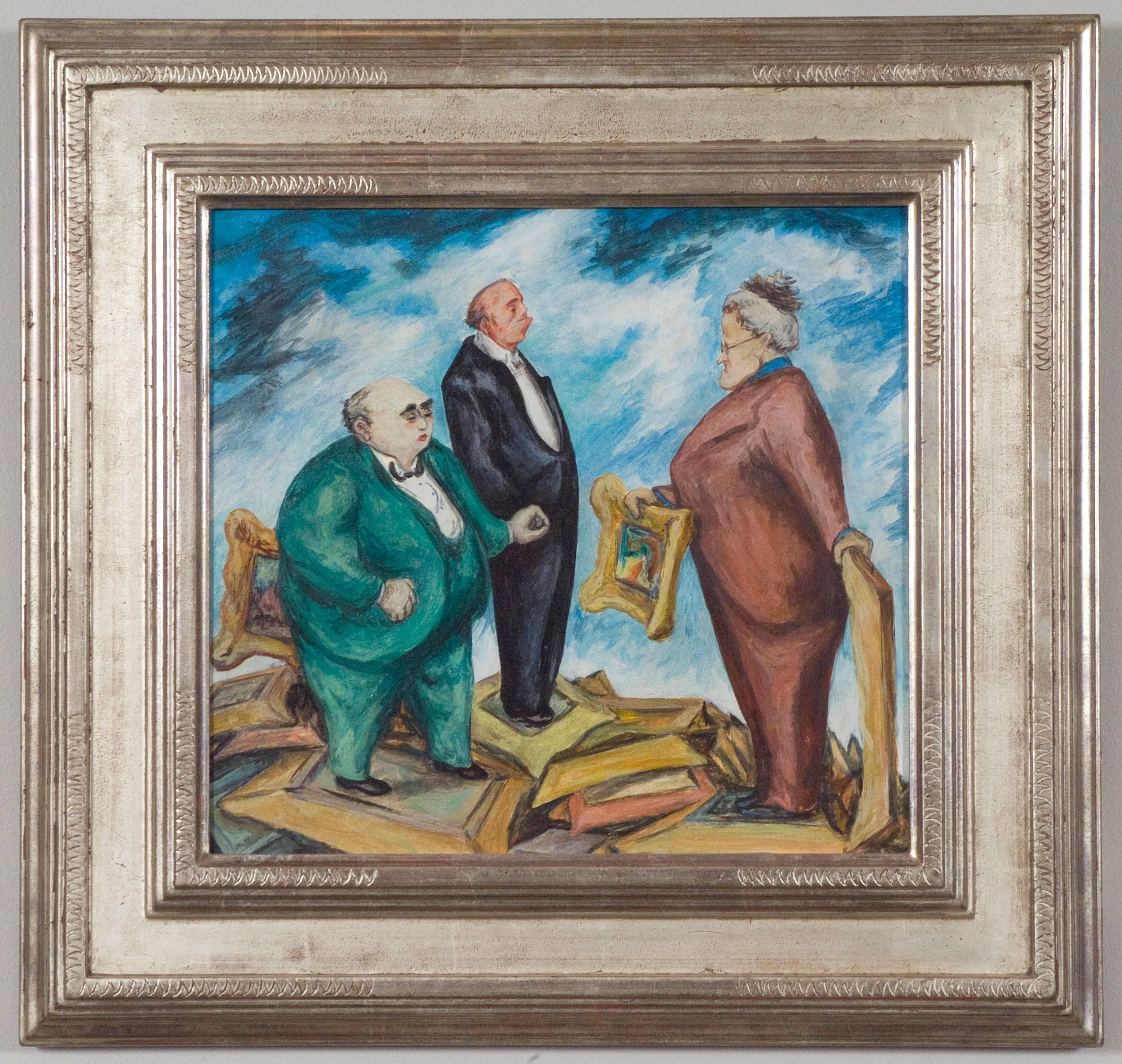 The Jury - Painting by Mervin Jules