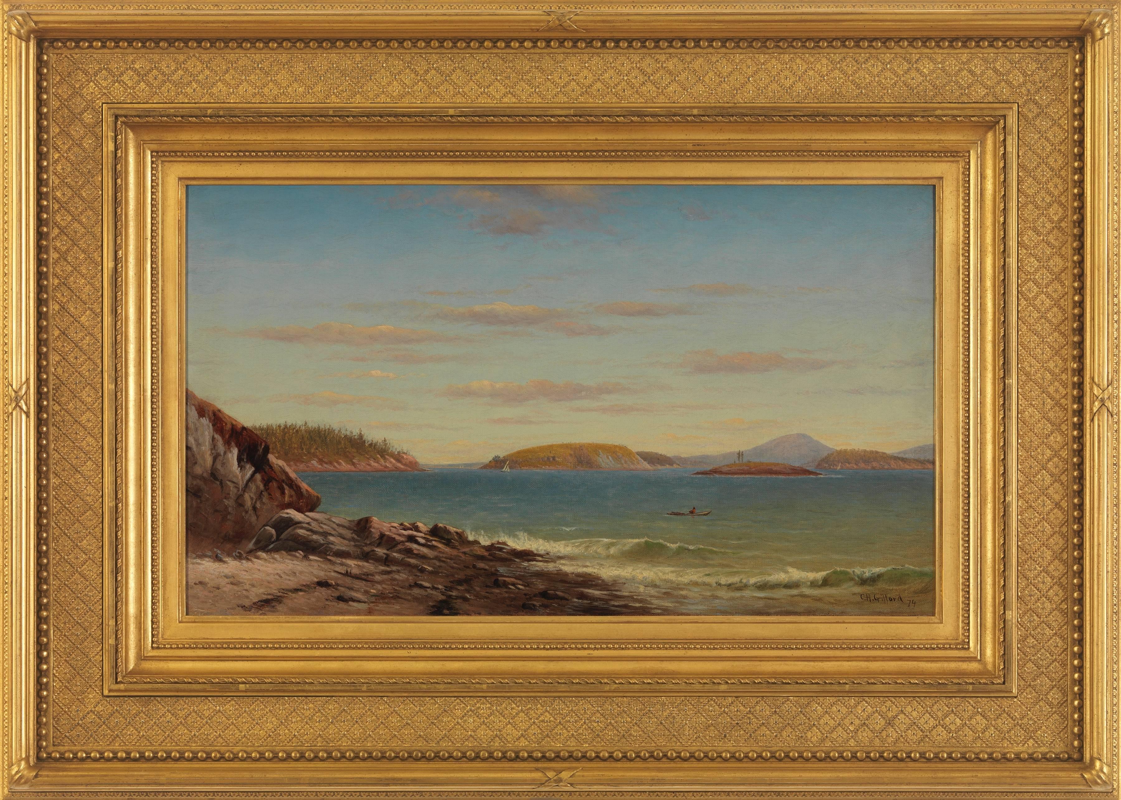 Charles Henry Gifford Landscape Painting - Frenchman Bay, Mount Desert Island, Maine