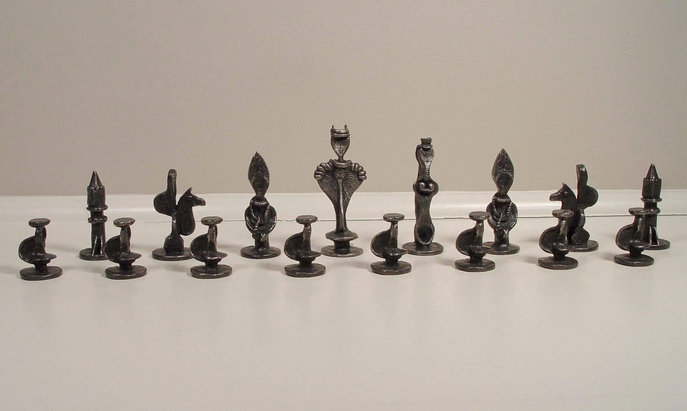 Chess Set - Sculpture by Dorothy Dehner