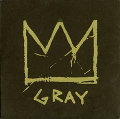 Rare disque en vinyle gris avec les premières musiques de Basquiat