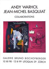 Affiche vintage de l'exposition Basquiat de Warhol