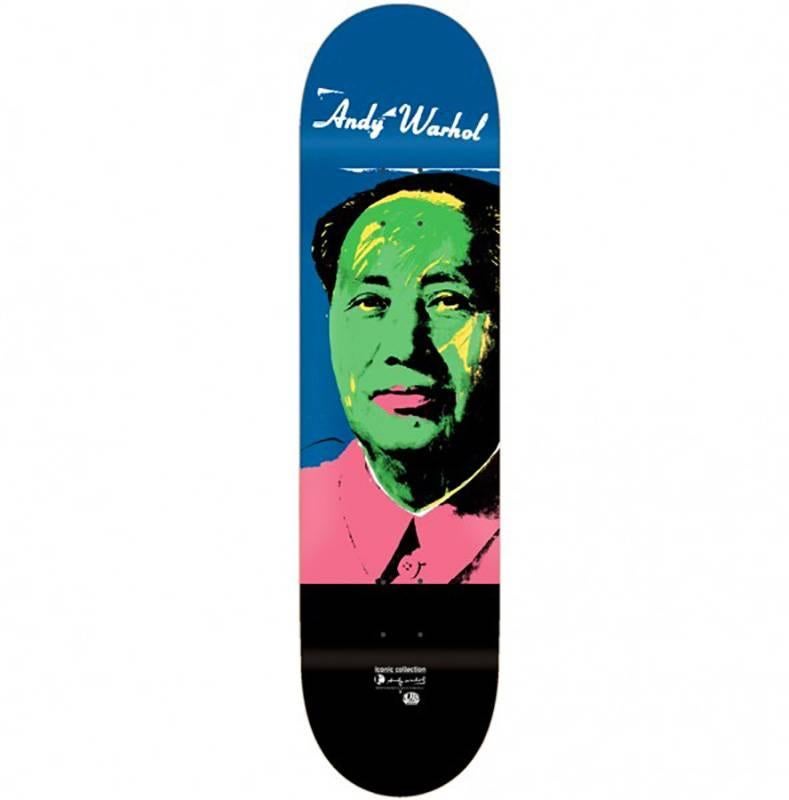 Rare Out of Print Andy Warhol MAO Skate Deck: New in its original packaging.

This work originated circa 2012 as a result of the collaboration between Alien Workshop and the Andy Warhol Foundation. A brilliant piece of pop art that makes for