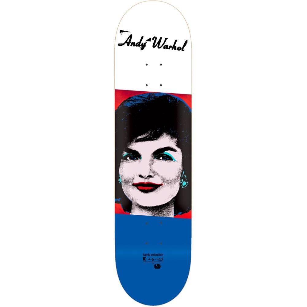 Rare Out of Print Andy Warhol JACKIE O. Skate Deck: New in its original packaging.

This work originated circa 2012 as a result of the collaboration between Alien Workshop and the Andy Warhol Foundation. A brilliant piece of pop art that makes for
