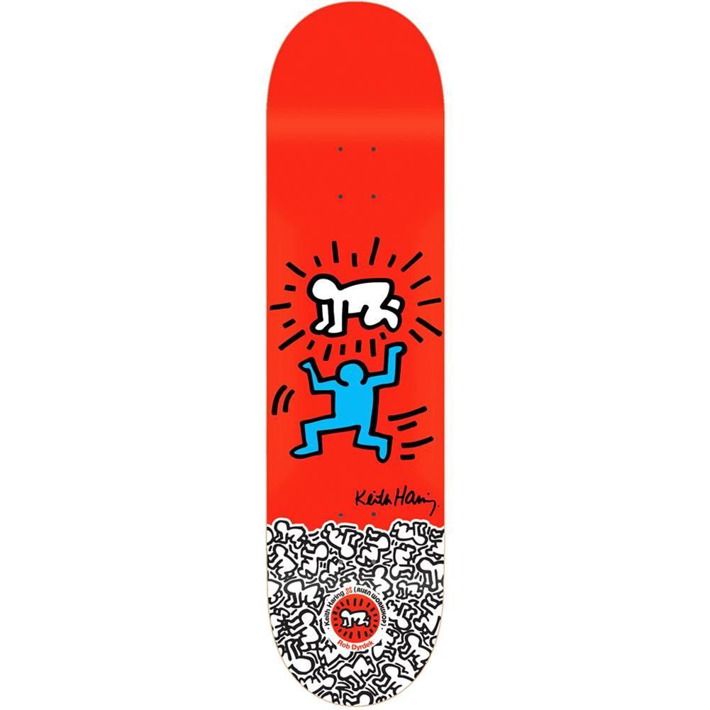 Keith Haring Red KEITH HARING Skateboard Deck at 1stdibs