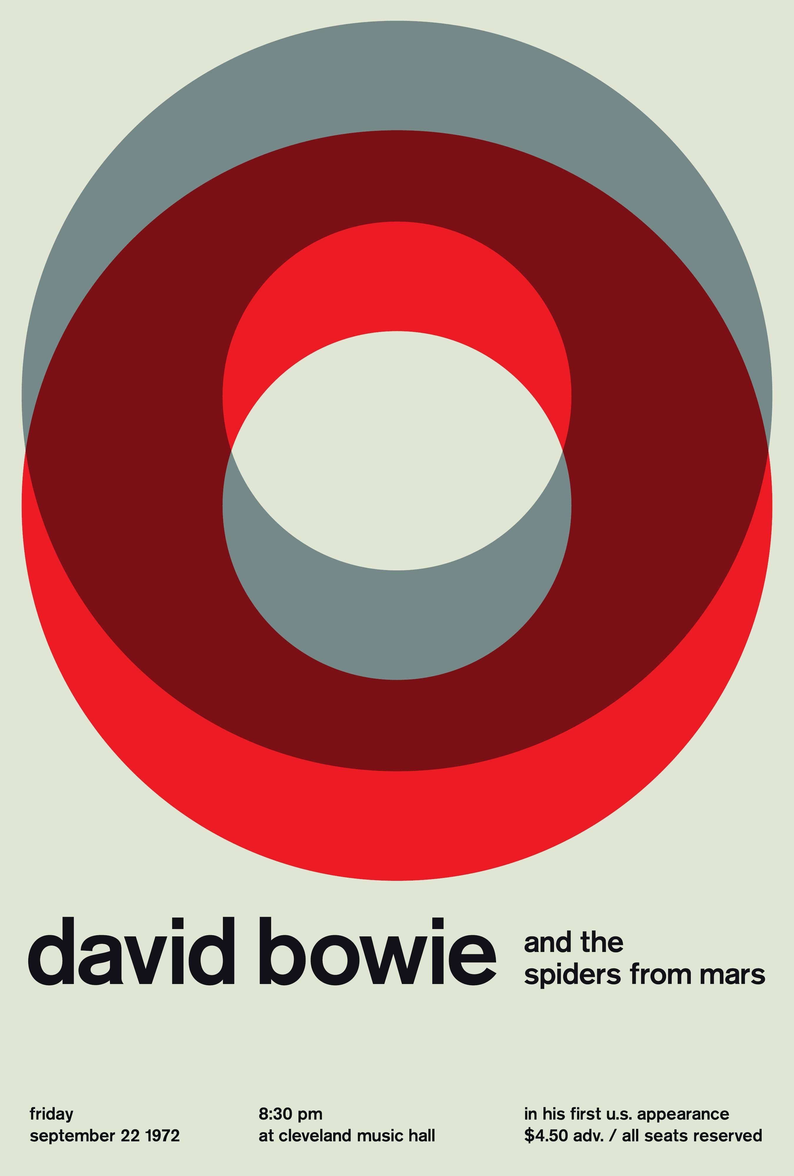 Unknown Print - Original David Bowie Design Poster 