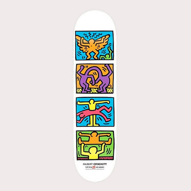 Keith Haring Haring Triple Image Skate Deck For Sale at 1stdibs