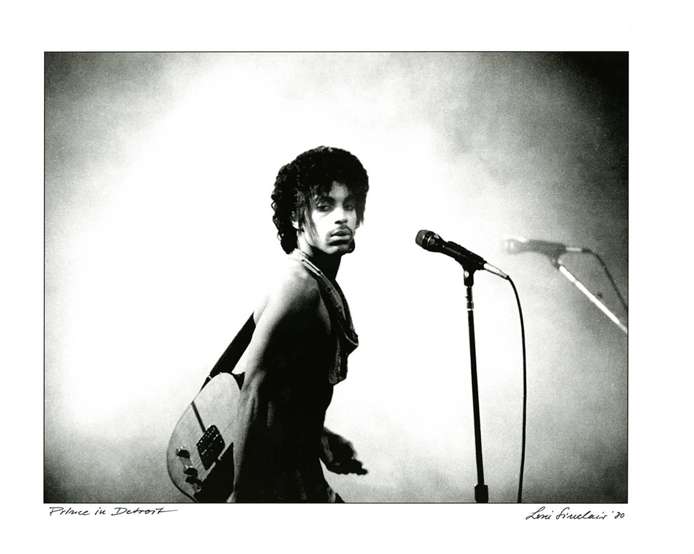 Leni Sinclair Black and White Photograph - Rare Original PRINCE Photograph, Detroit, 1980