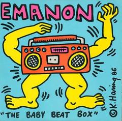 Rare Original Keith Haring Vinyl Record Art