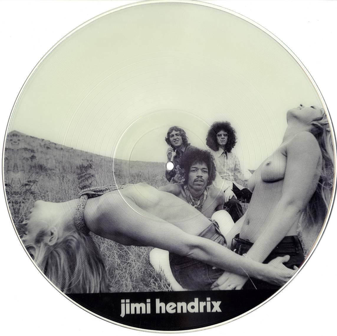 Michael Ochs Color Photograph - Vintgae Jimi Hendrix Illustrated Vinyl Record