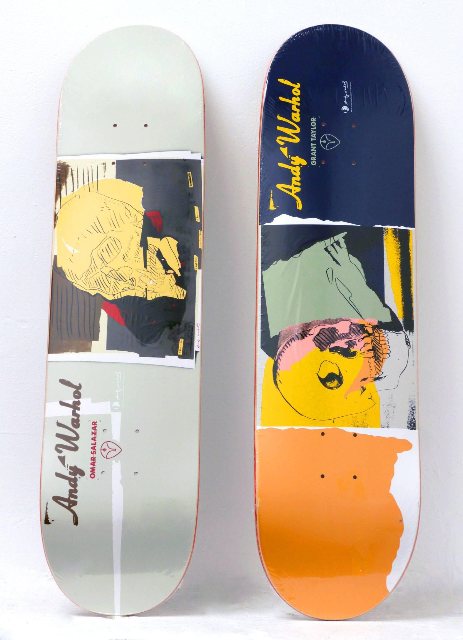 Warhol Skull Skate Decks - Art by (after) Andy Warhol