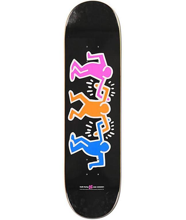 Keith Haring Keith Haring Skateboard Deck (Black), Print For Sale at