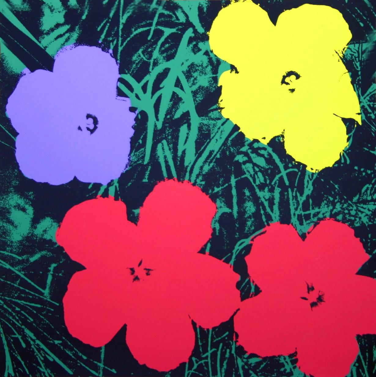 After Andy Warhol
Flowers Screen Print Published by Sunday B. Morning in 2011 using original screens obtained from Andy Warhol in the early 70's

Medium: Silkscreen in colors printed on archival museum board

Dimensions: 36 x 36 inches (full