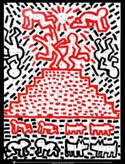 Keith Haring Pyramid, Child, Dog (Print)