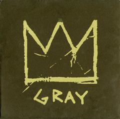 Vintage Rare GRAY Vinyl Record featuring Basquiat's early music