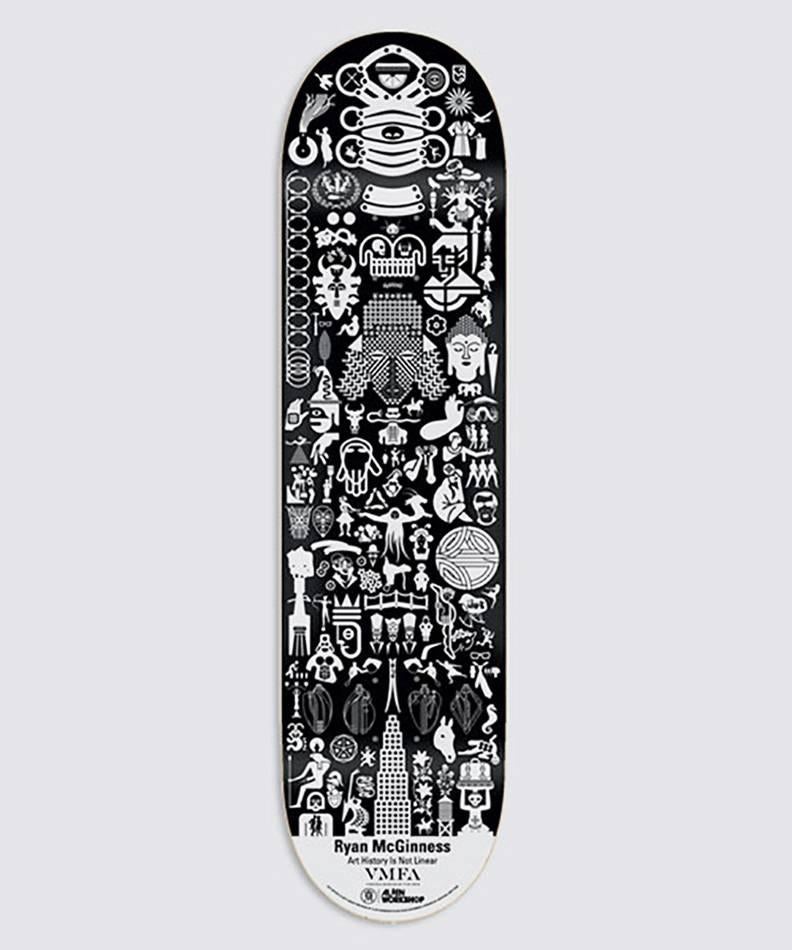 Rare Out of Print Ryan McGinness Skate Deck based on the artist's iconic Geometric series

This work originated circa 2013 as a result of the collaboration between Alien Workshop and McGinness. The deck is new and in its original packaging and