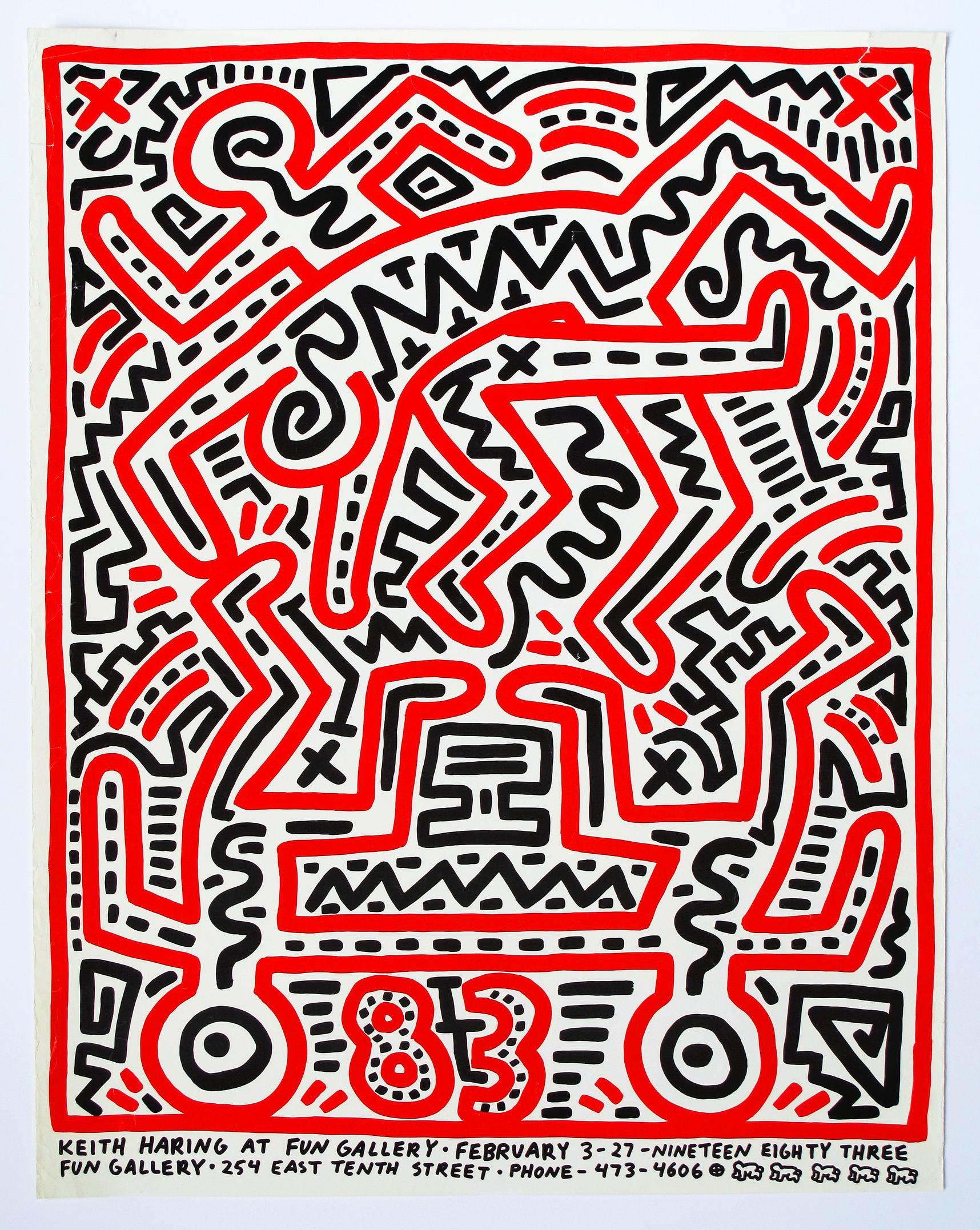 Fun Gallery Exhibition Poster - Pop Art Print by Keith Haring