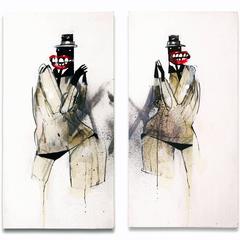 "Some Random", Diptych on Canvas