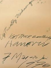 Vintage Original CY Twombly Exhibit Poster